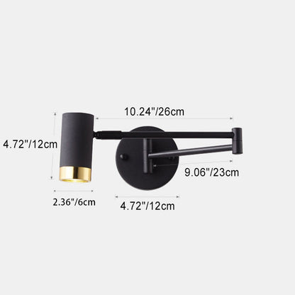 Scandinavian Aluminum Glass 1-Light Wall Sconce Lamp