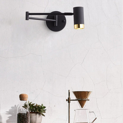 Scandinavian Aluminum Glass 1-Light Wall Sconce Lamp
