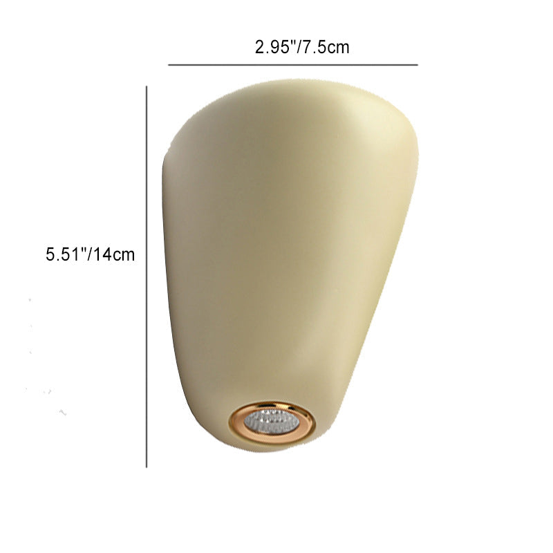 Scandinavian Oval Iron Resin LED Wall Sconce Lamp
