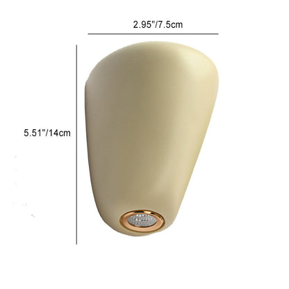 Scandinavian Oval Iron Resin LED Wall Sconce Lamp