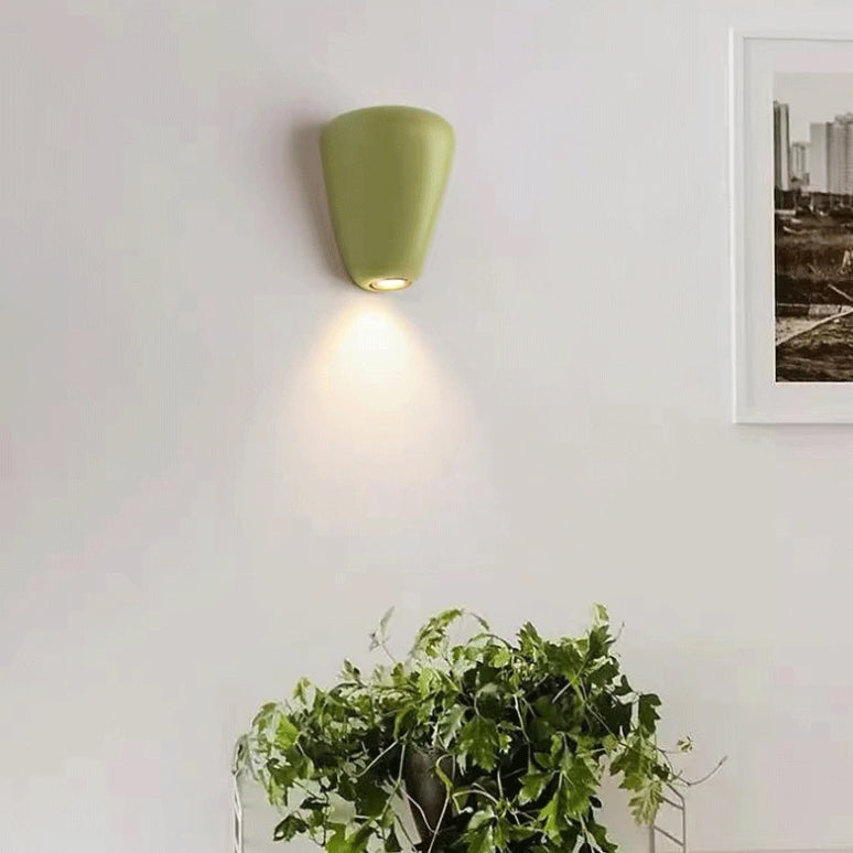 Scandinavian Oval Iron Resin LED Wall Sconce Lamp