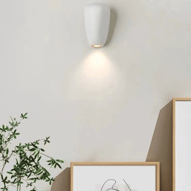 Scandinavian Oval Iron Resin LED Wall Sconce Lamp