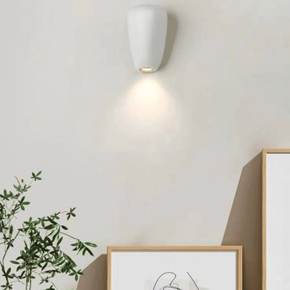 Scandinavian Oval Iron Resin LED Wall Sconce Lamp