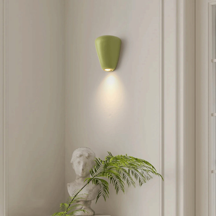 Scandinavian Oval Iron Resin LED Wall Sconce Lamp
