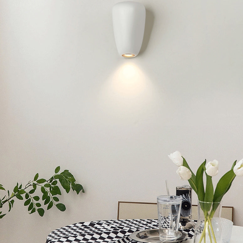 Scandinavian Oval Iron Resin LED Wall Sconce Lamp
