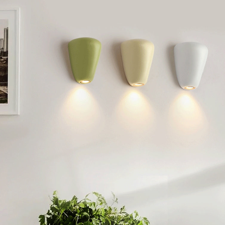Scandinavian Oval Iron Resin LED Wall Sconce Lamp