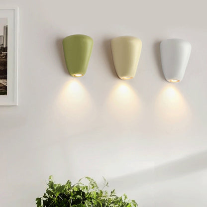 Scandinavian Oval Iron Resin LED Wall Sconce Lamp