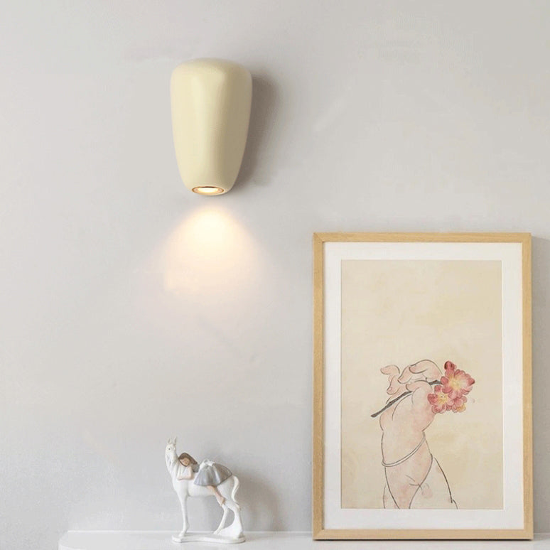 Scandinavian Oval Iron Resin LED Wall Sconce Lamp