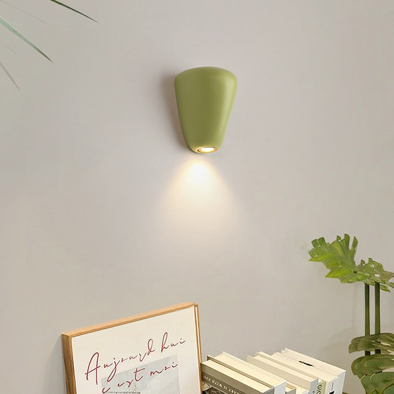 Scandinavian Oval Iron Resin LED Wall Sconce Lamp