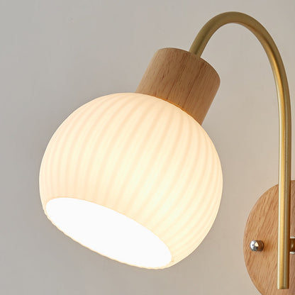 Scandinavian Molding Glass 1-Light Wall Sconce Lamp