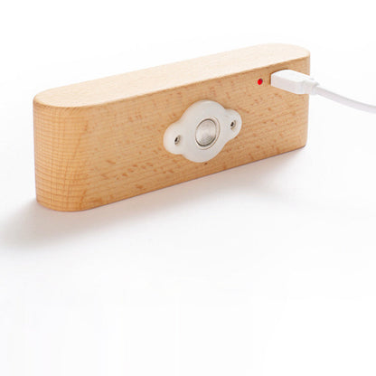 Rectangular Wood Magnetic Suction LED Wall Sconce Lamp