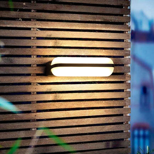 Waterproof Linear Aluminum PC LED Wall Sconce Lamp