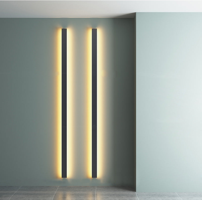 Linear Long Rectangular Iron PC LED Wall Sconce Lamp