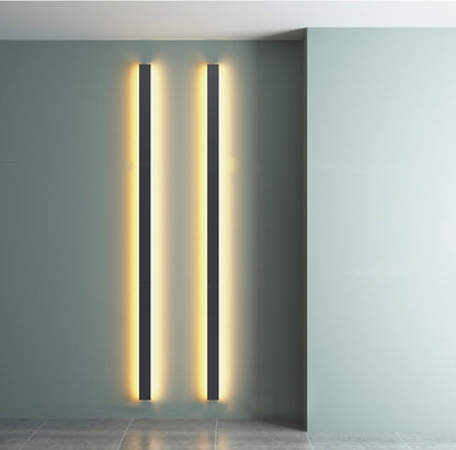 Linear Long Rectangular Iron PC LED Wall Sconce Lamp