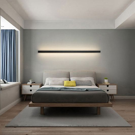 Linear Long Rectangular Iron PC LED Wall Sconce Lamp