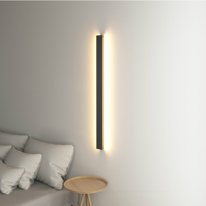 Linear Long Rectangular Iron PC LED Wall Sconce Lamp