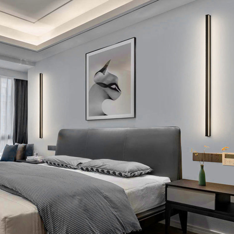 Linear Long Rectangular Iron PC LED Wall Sconce Lamp