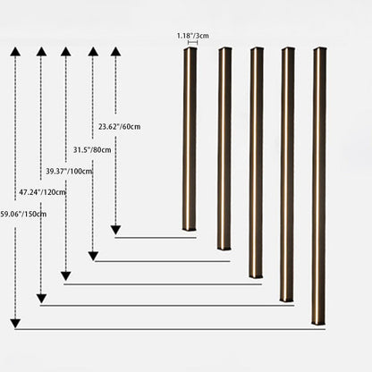 Linear Long Rectangular Iron PC LED Wall Sconce Lamp