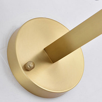 Round Spherical Copper Glass 1-Light Wall Sconce Lamp