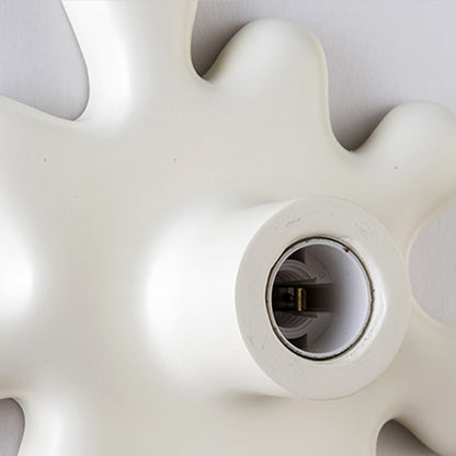Art Deco Sunflower Shape Resin 1-Light Wall Sconce Lamp