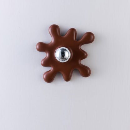 Art Deco Sunflower Shape Resin 1-Light Wall Sconce Lamp