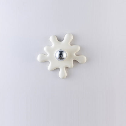 Art Deco Sunflower Shape Resin 1-Light Wall Sconce Lamp