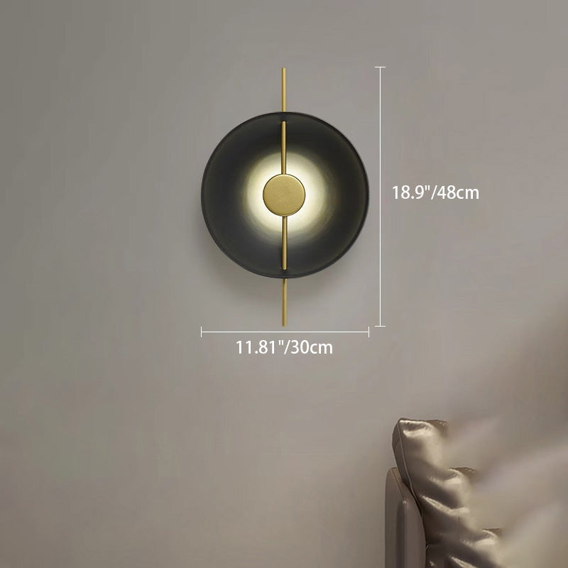 Creative Flying Saucer Round Hardware LED Wall Sconce Lamp