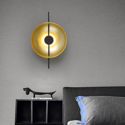 Creative Flying Saucer Round Hardware LED Wall Sconce Lamp