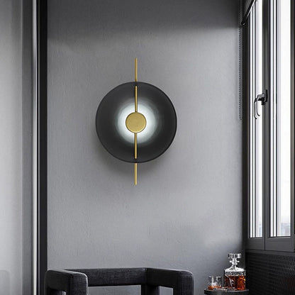 Creative Flying Saucer Round Hardware LED Wall Sconce Lamp