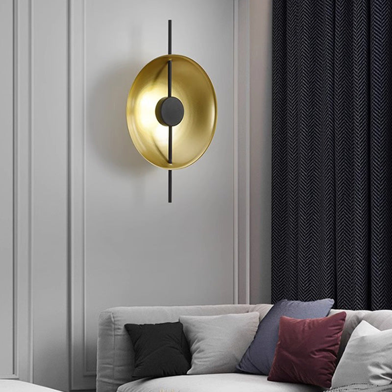 Creative Flying Saucer Round Hardware LED Wall Sconce Lamp
