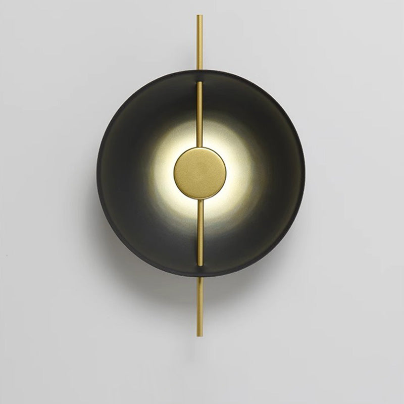 Creative Flying Saucer Round Hardware LED Wall Sconce Lamp