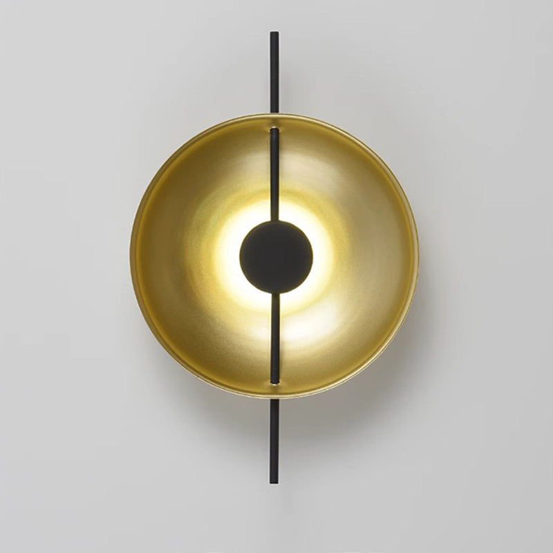 Creative Flying Saucer Round Hardware LED Wall Sconce Lamp