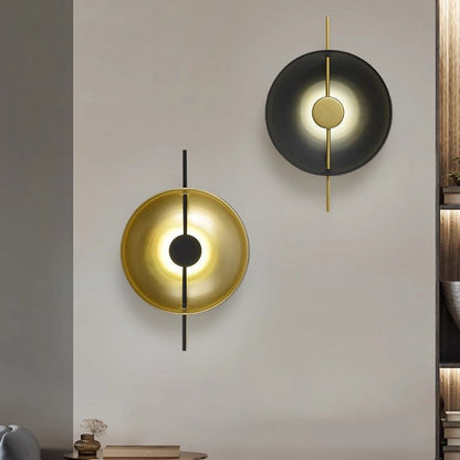 Creative Flying Saucer Round Hardware LED Wall Sconce Lamp
