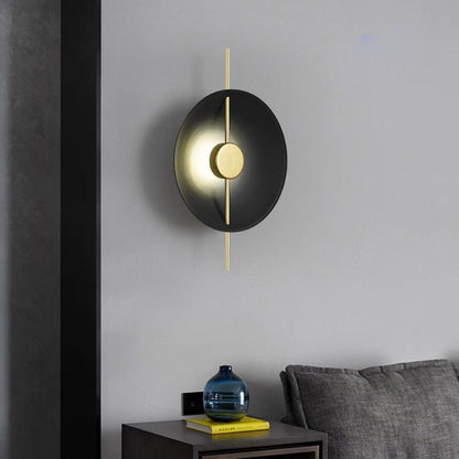 Creative Flying Saucer Round Hardware LED Wall Sconce Lamp