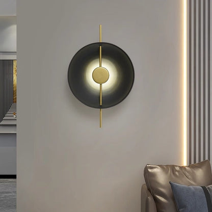 Creative Flying Saucer Round Hardware LED Wall Sconce Lamp