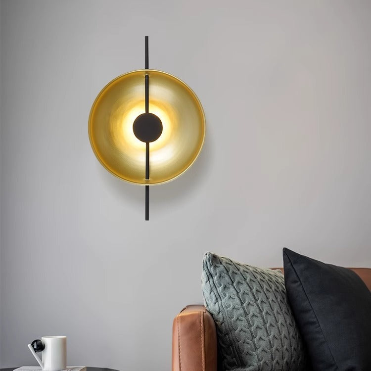 Creative Flying Saucer Round Hardware LED Wall Sconce Lamp