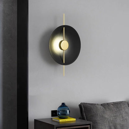 Creative Flying Saucer Round Hardware LED Wall Sconce Lamp