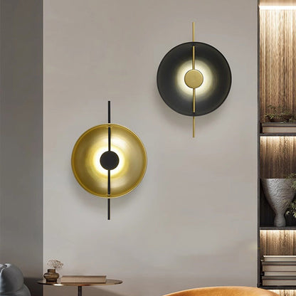Creative Flying Saucer Round Hardware LED Wall Sconce Lamp