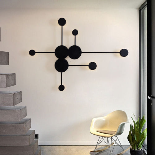 Creative Dipper Round Iron Acrylic LED Wall Sconce Lamp