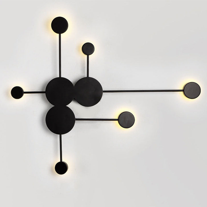 Creative Dipper Round Iron Acrylic LED Wall Sconce Lamp
