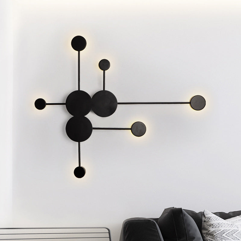 Creative Dipper Round Iron Acrylic LED Wall Sconce Lamp