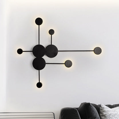 Creative Dipper Round Iron Acrylic LED Wall Sconce Lamp