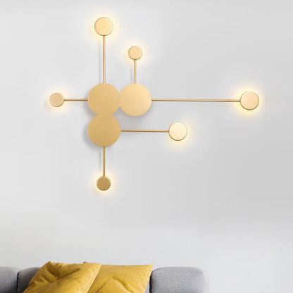 Creative Dipper Round Iron Acrylic LED Wall Sconce Lamp