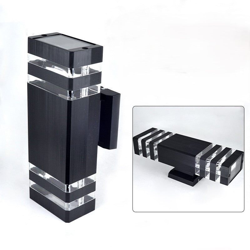 Waterproof Rectangle PVC Acrylic 2-Light Wall Sconce Lamp