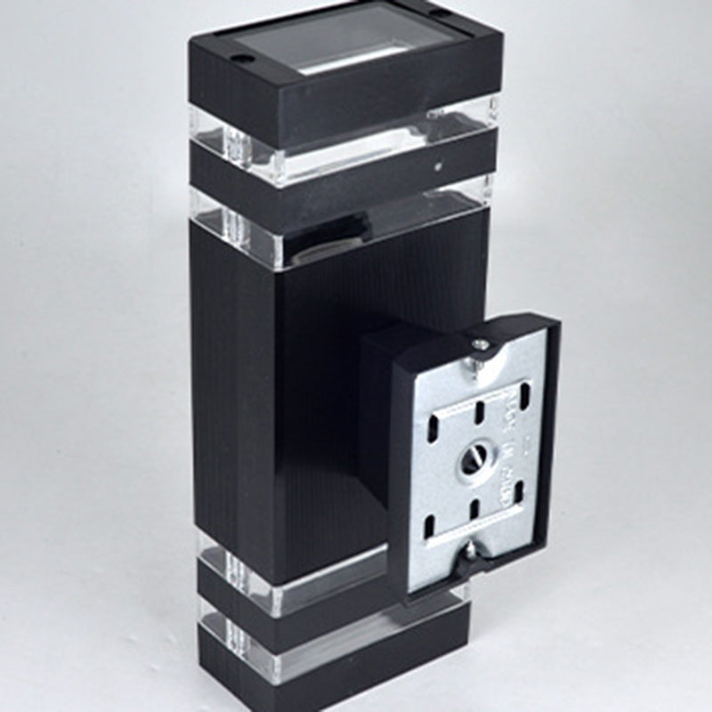 Waterproof Rectangle PVC Acrylic 2-Light Wall Sconce Lamp
