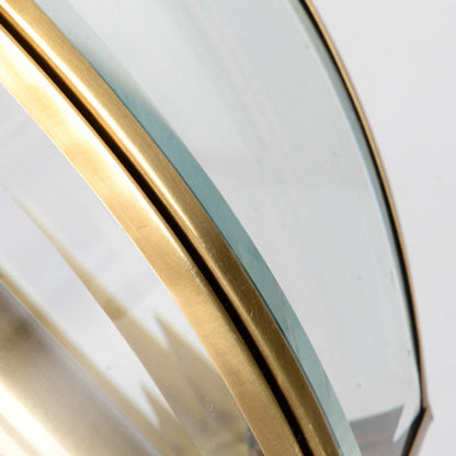 Waterproof Oval Copper Glass 1-Light Wall Sconce Lamp