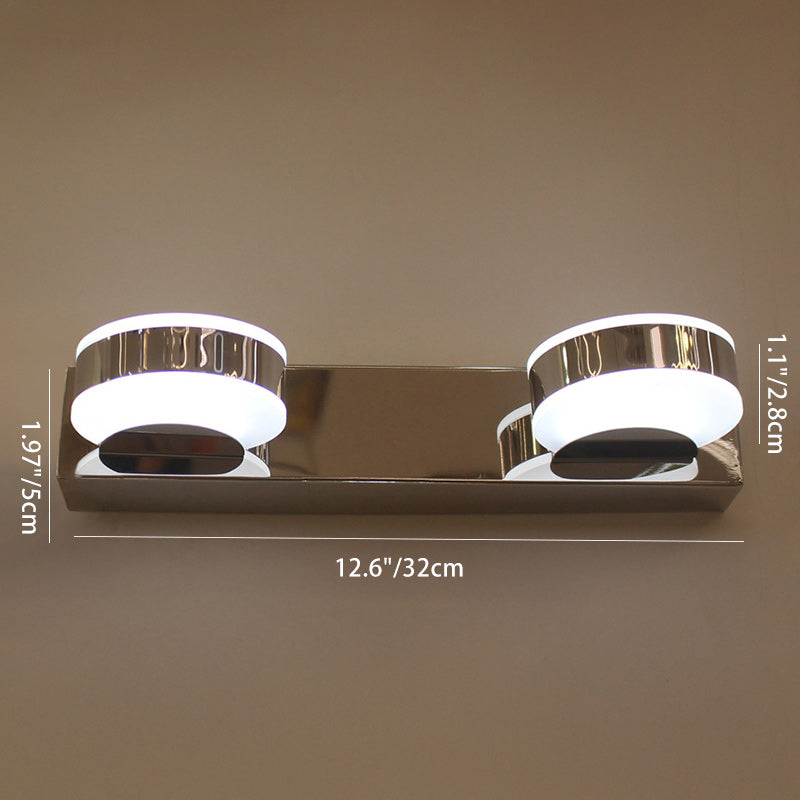 Minimalist Round Linear Iron Acrylic LED Wall Sconce Lamp