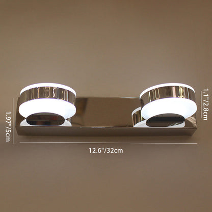Minimalist Round Linear Iron Acrylic LED Wall Sconce Lamp
