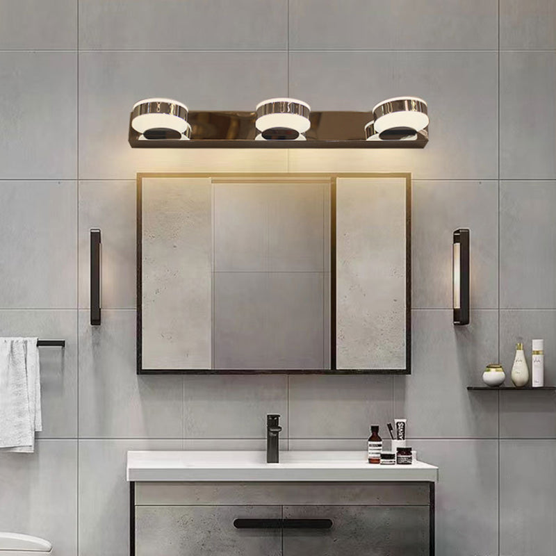 Minimalist Round Linear Iron Acrylic LED Wall Sconce Lamp