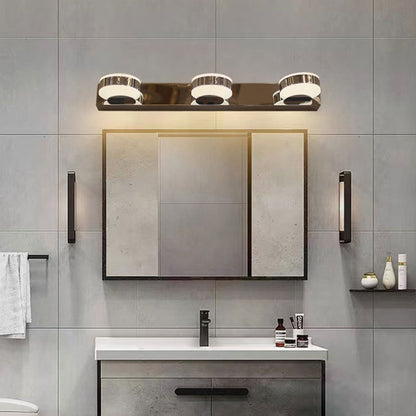 Minimalist Round Linear Iron Acrylic LED Wall Sconce Lamp